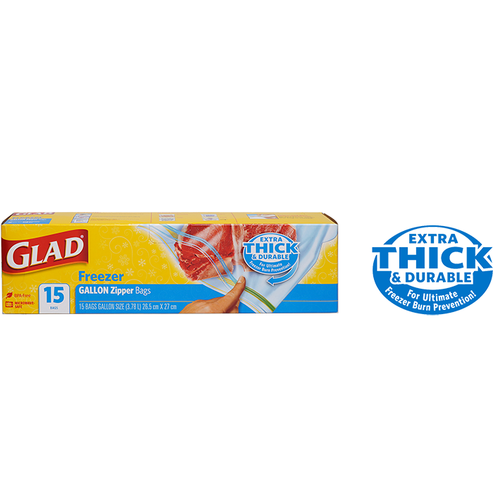 Glad® Freezer Bag 15 ct Gallon - Glad Philippines | Glad Philippines